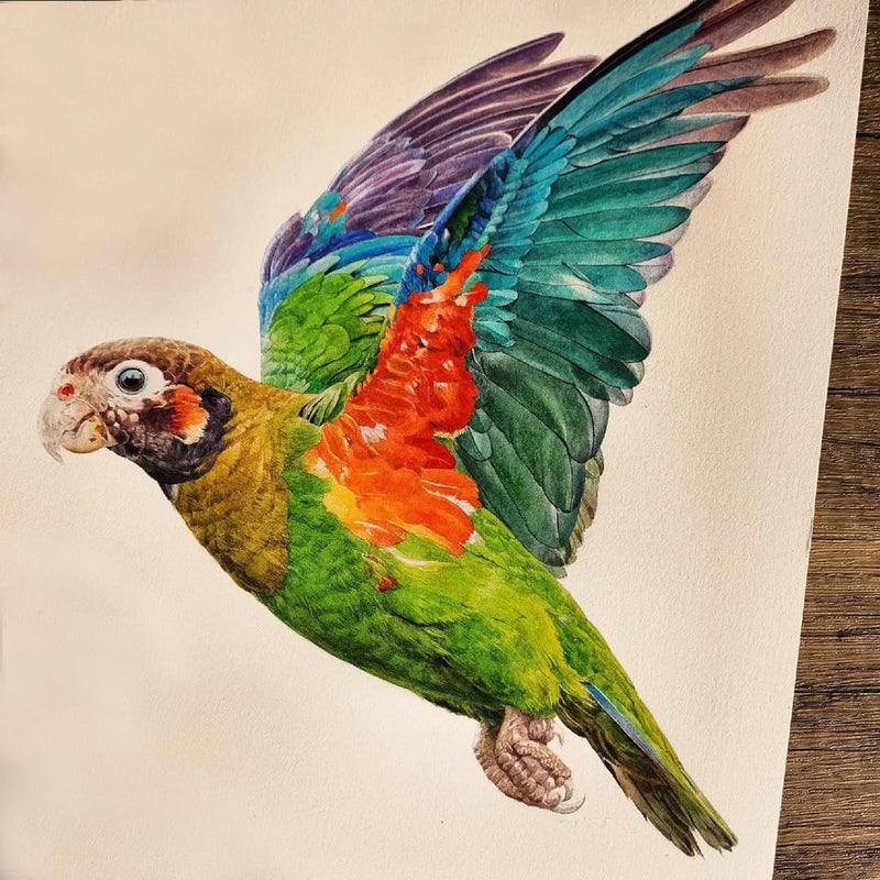 PHOENIX Artist Watercolor Paint Set - Half Pan 24 Colors Quality Pigment Watercolor Palette with Portable Tin Box for Adults, Professional Artists - Image 3